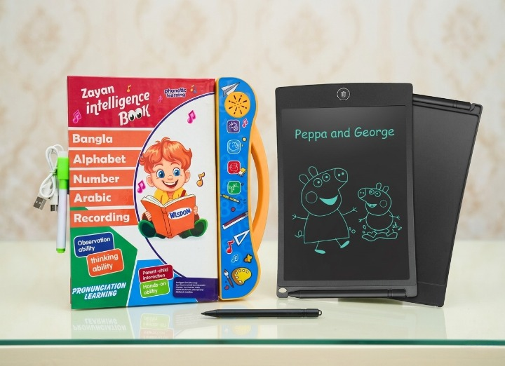 Zayan Intelligence Book with Magic Writing Tab Combo Pack